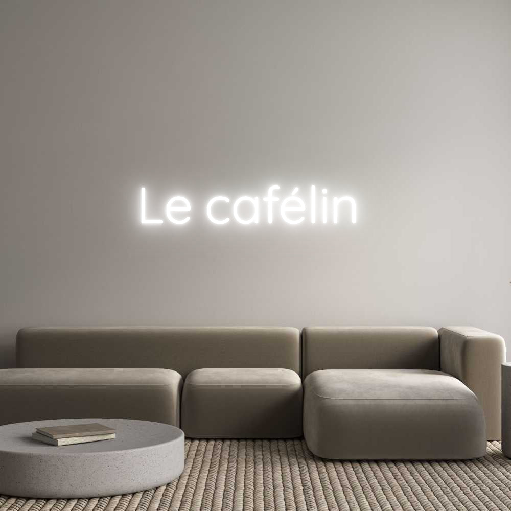 Custom Neon Sign Online Editor Le cafélin
