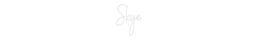 Custom Neon Sign Online Editor Skye