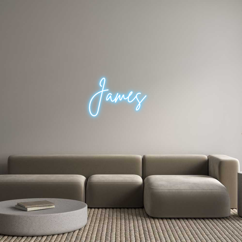 Custom Neon Sign Online Editor James