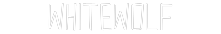 Custom Neon Sign Online Editor WhiteWolf