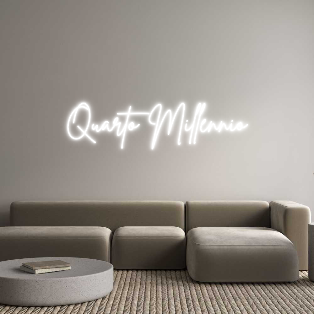 Editor en línea de letreros de neón personalizados Quarto Millen...