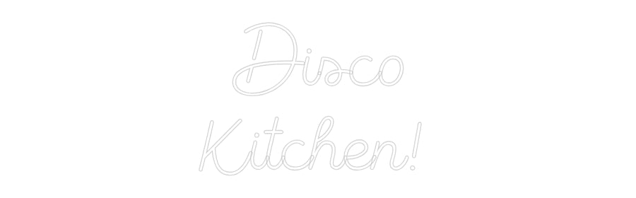 Editor online di insegne al neon personalizzate Disco
Cucina...