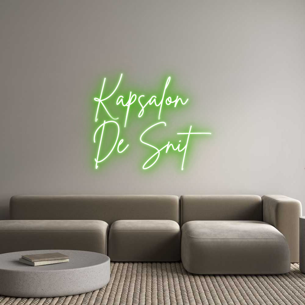 Custom Neon Sign Online Editor Kapsalon 
De...