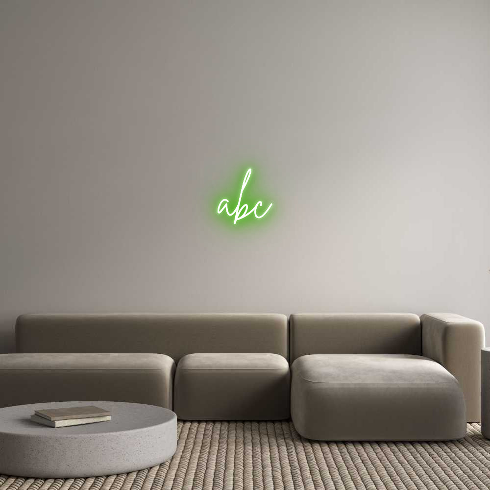 Custom Neon Sign Online Editor abc