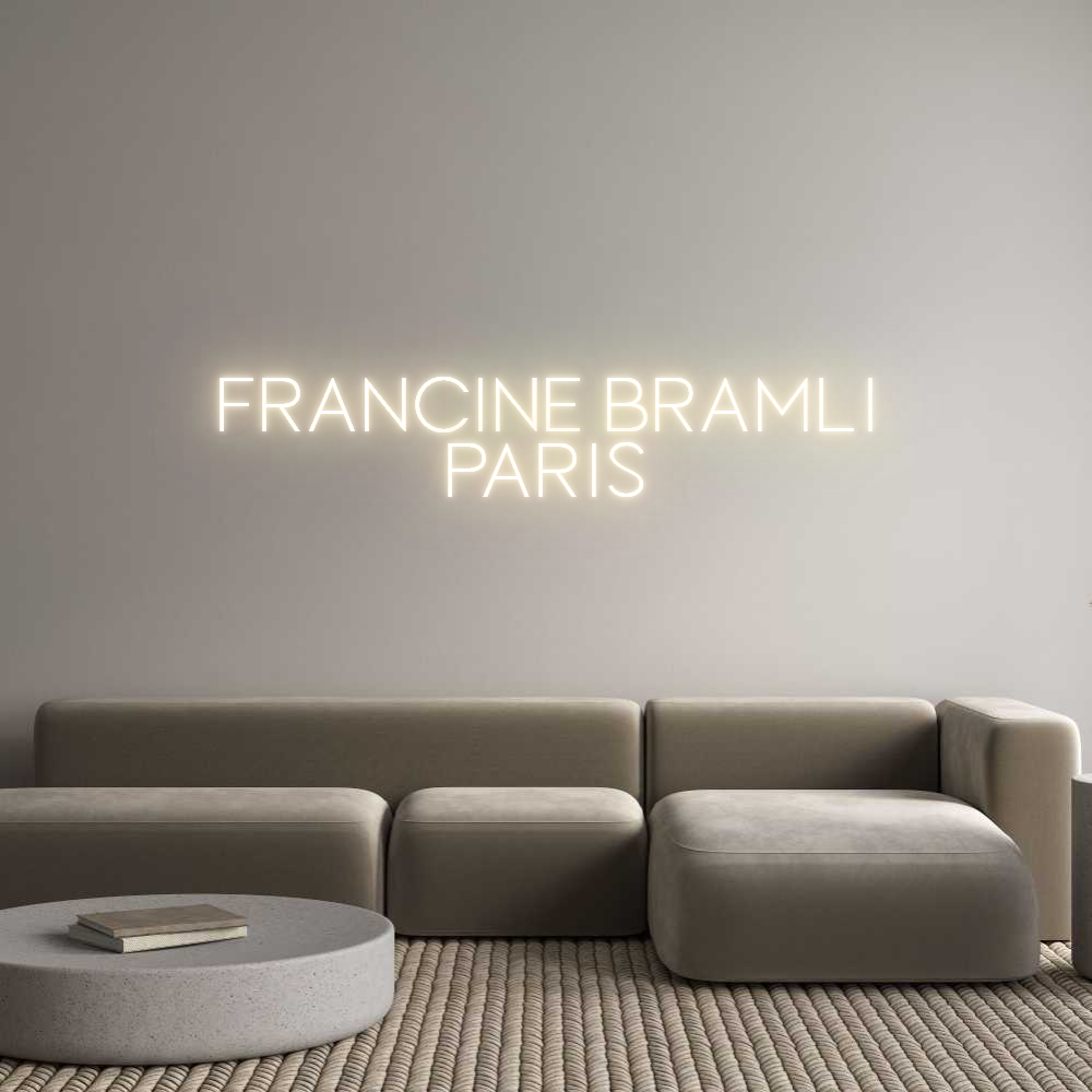 Custom Neon Sign Online Editor Francine Bram...