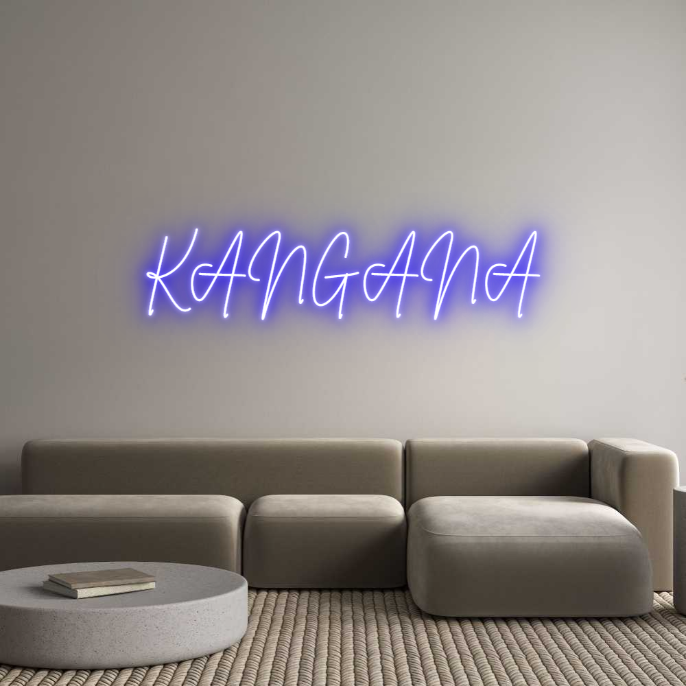 Custom Neon Sign Online Editor KANGANA