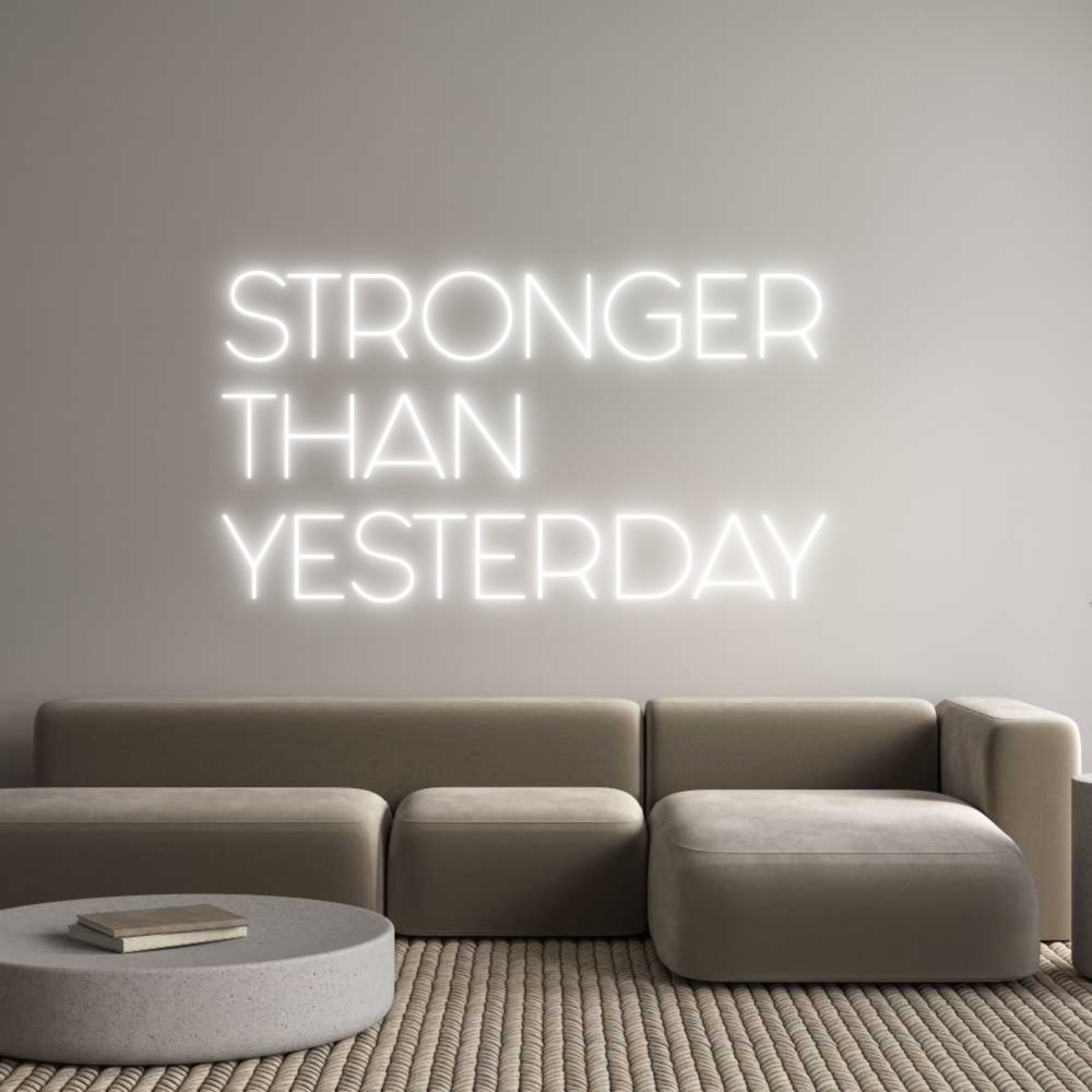 Custom Neon Sign Online Editor STRONGER 
TH...