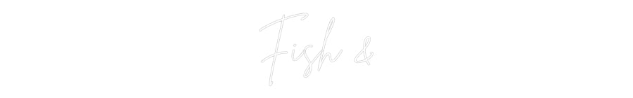 Custom Neon Sign Online Editor Fish &