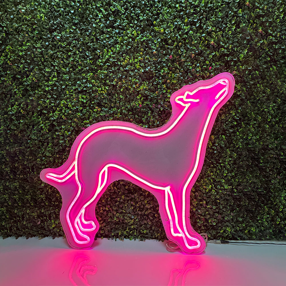 Whippet Dog RS LED Neon Sign - Made In London
