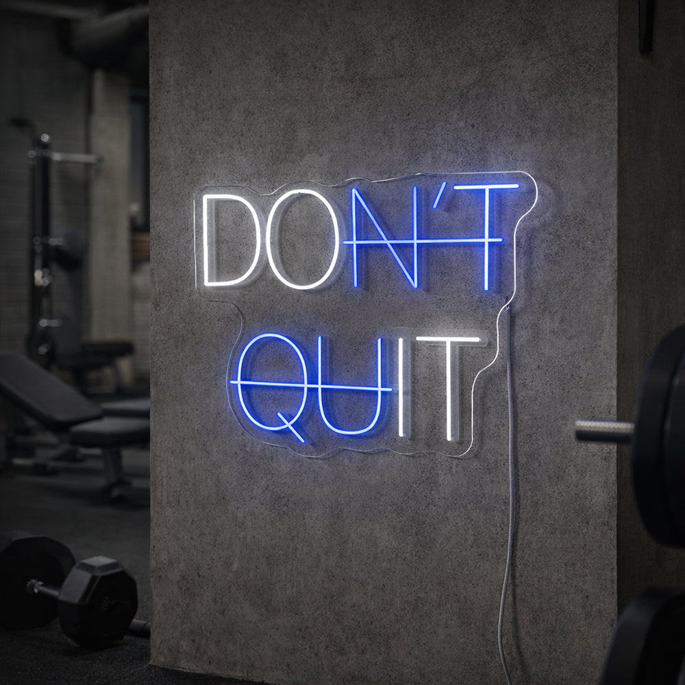 Niet stoppen met led neon teken - gemaakt in London Inspirational Neon Signs