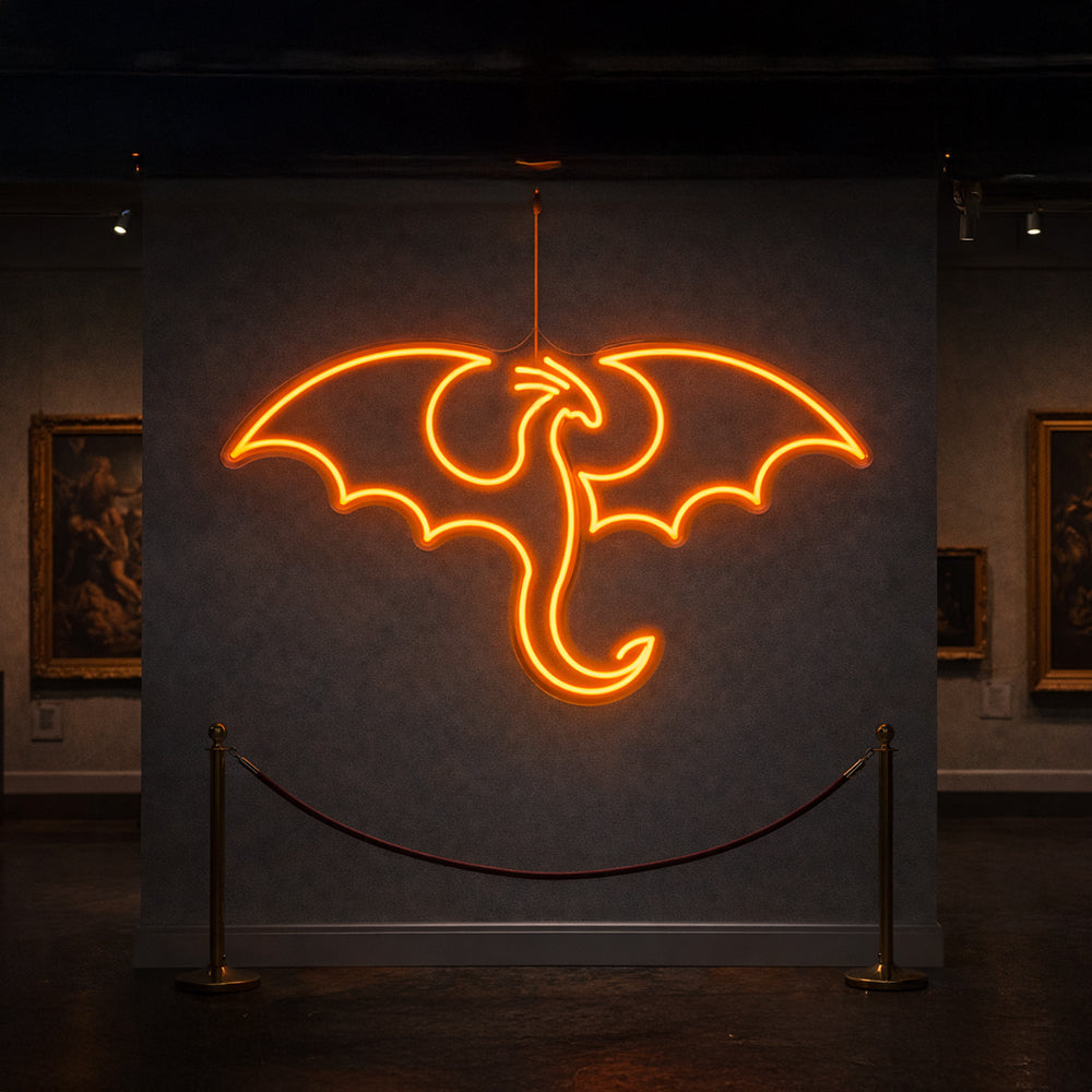 Flying Dragon Led Neon Sign - Planet Neon Made in London Neon Signs