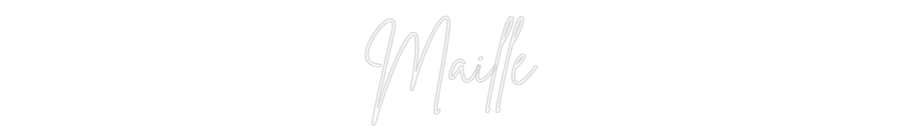 Custom Neon Sign Online Editor Maille