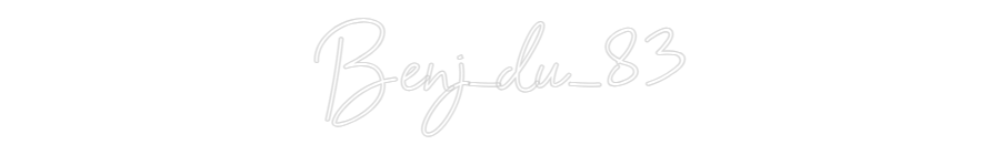 Custom Neon Sign Online Editor Benj_du_83