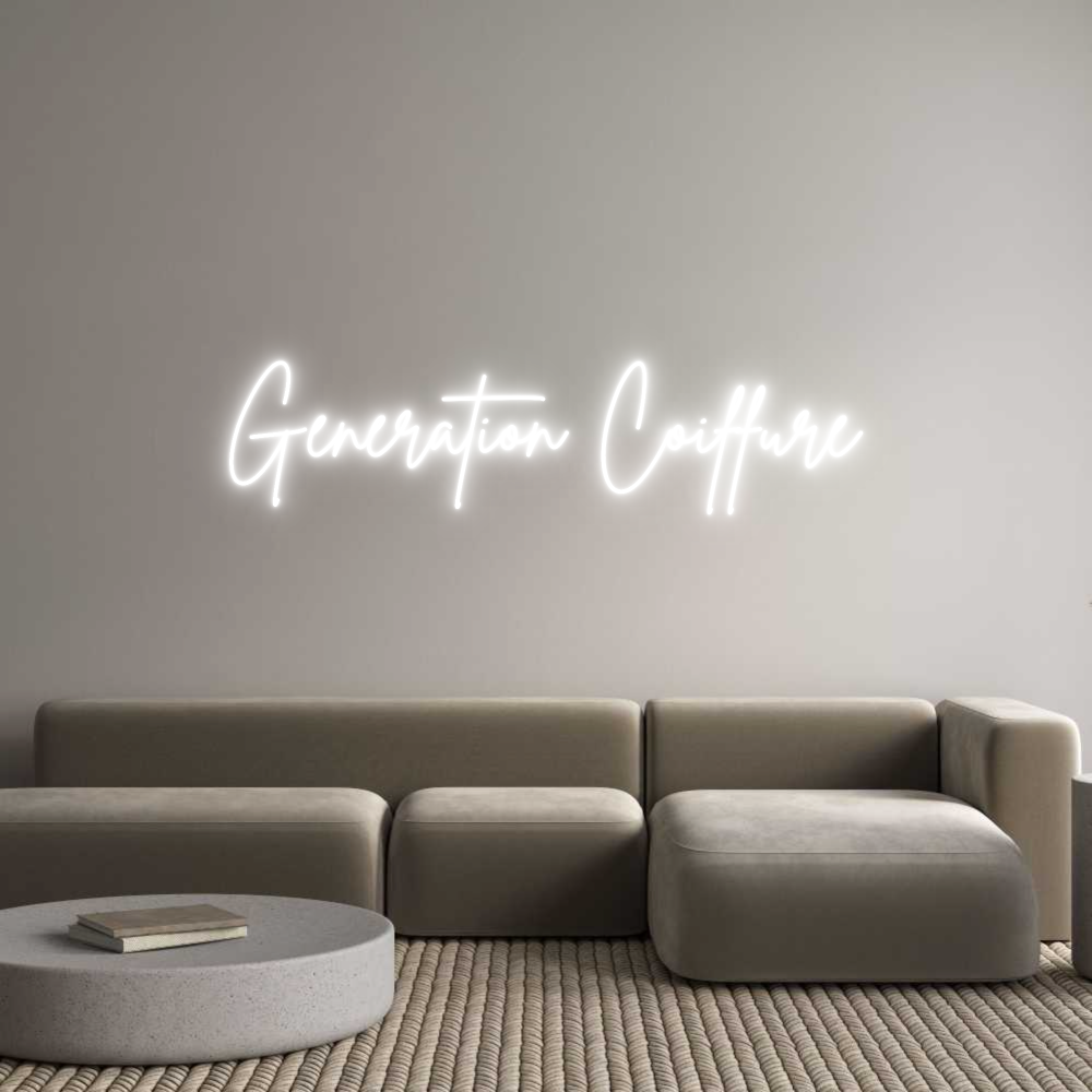 Editor online di insegne al neon personalizzate Génération Co...