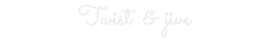 Editor en línea de letreros de neón personalizados Twist & jive