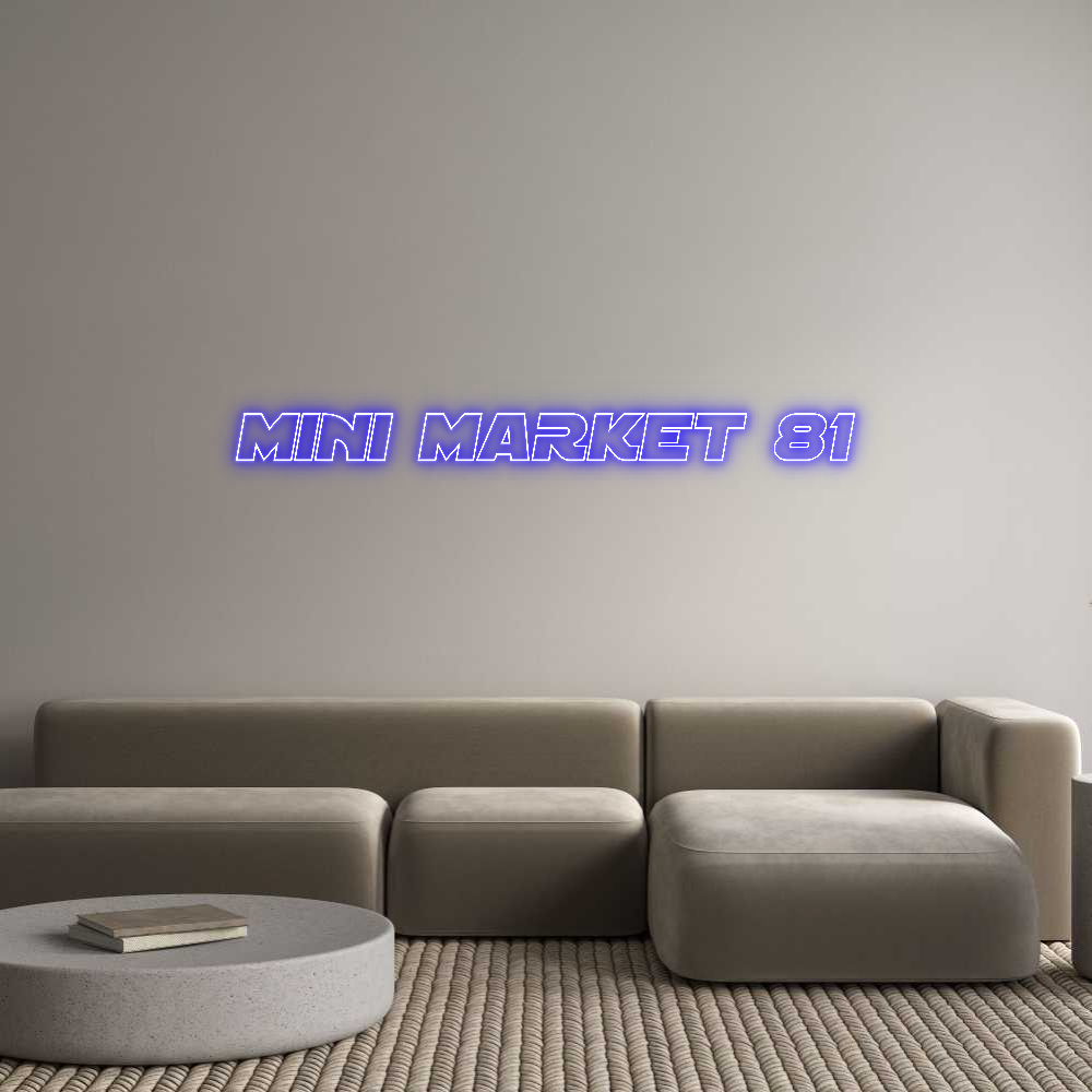 Custom Neon Sign Online Editor MINI MARKET 81