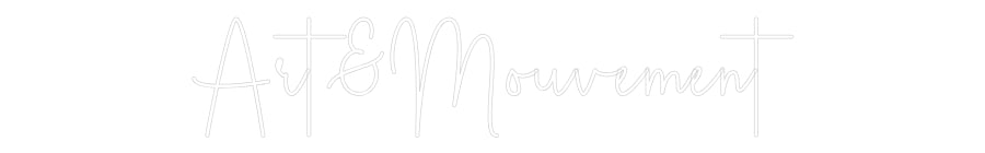 Custom Neon Sign Online Editor Art&Mouvement