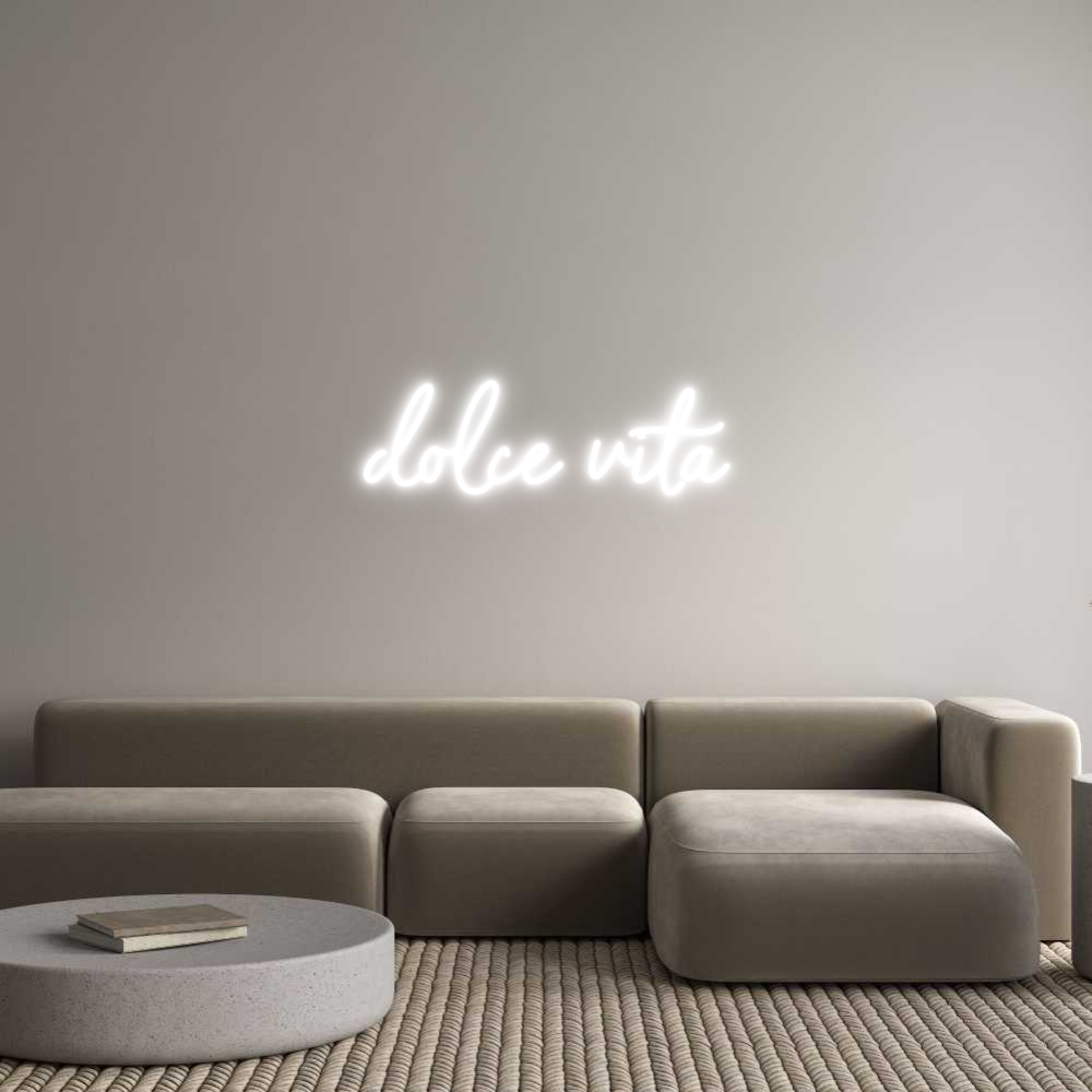 Custom Neon Sign Online Editor dolce vita