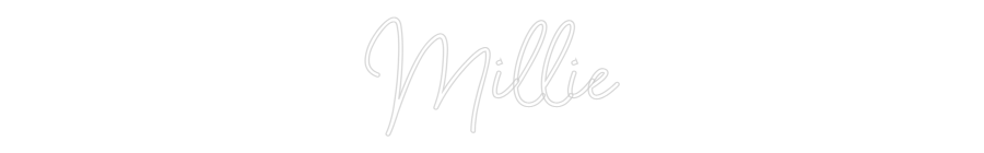 Custom Neon Sign Online Editor Millie