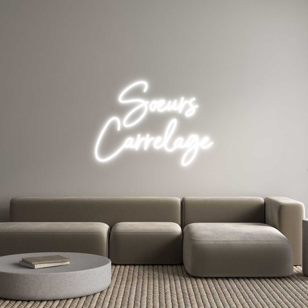 Custom Neon Sign Online Editor  Soeurs
Carr...