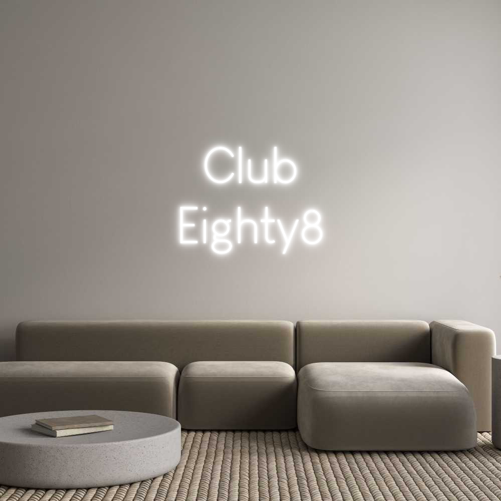 Benutzerdefinierte Neonzeichen Online Editor Club
Achtzig