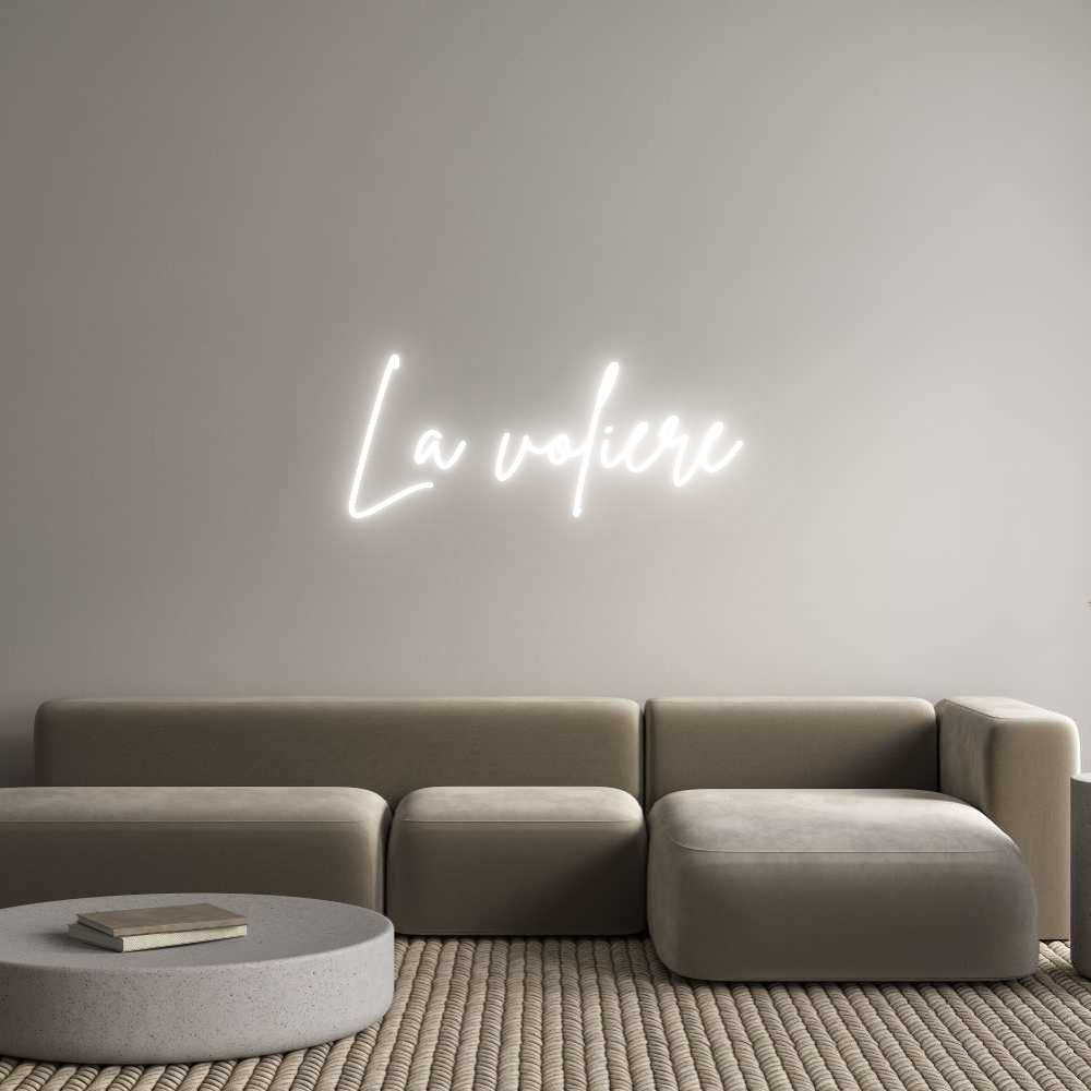 Custom Neon Sign Online Editor La volière