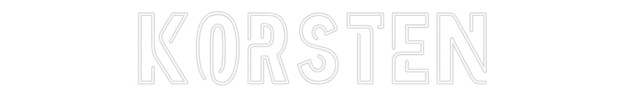 Custom Neon Sign Online Editor KORSTEN