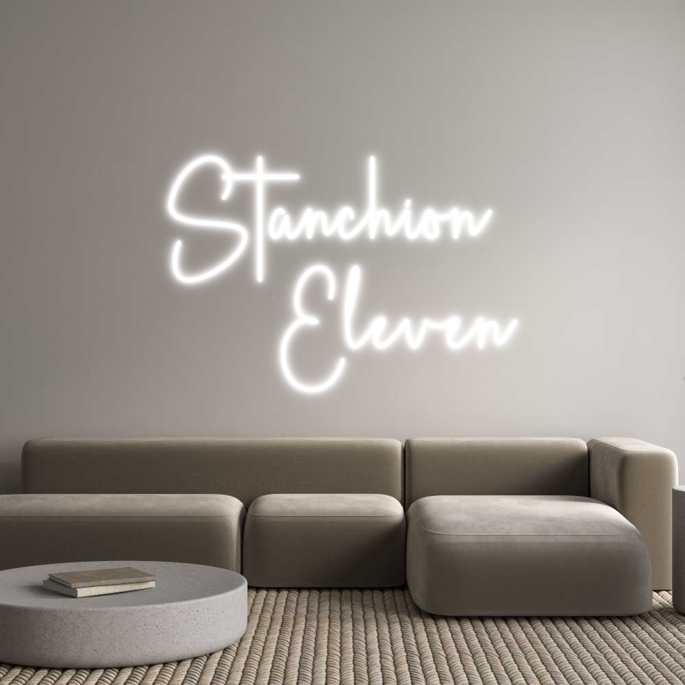 Editor online di insegne al neon personalizzate Stanchion 
E...