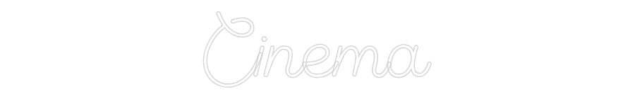 Insegna al neon personalizzata Editor online Cinema