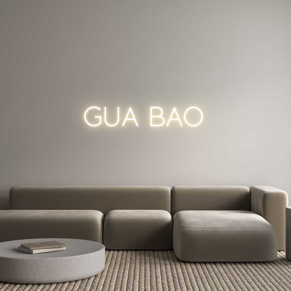 Custom Neon Sign Online Editor Gua Bao