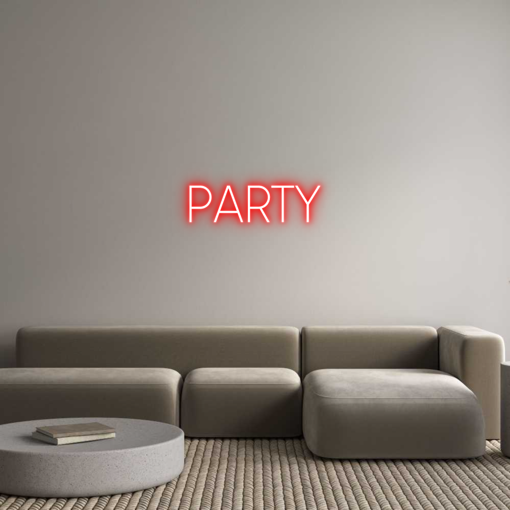 Custom Neon Sign Online Editor PARTY