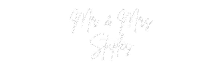 Custom Neon Sign Online Editor Mr & Mrs
Sta...