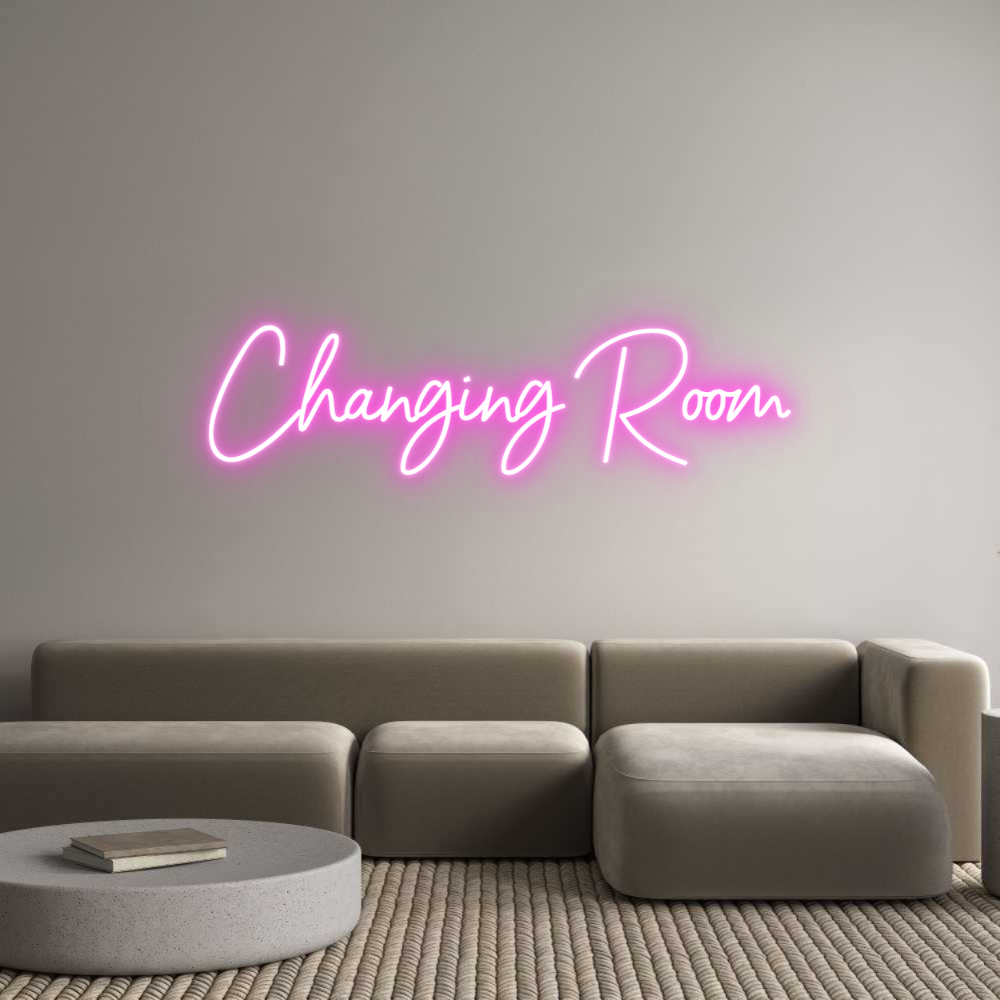 Custom Neon Sign Online Editor Changing Room