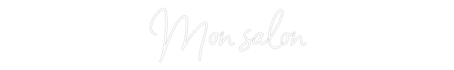 Custom Neon Sign Online Editor Man salon