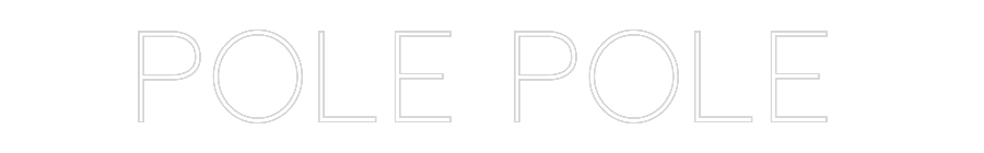 Benutzerdefinierter Neonschild-Online-Editor POLE POLE