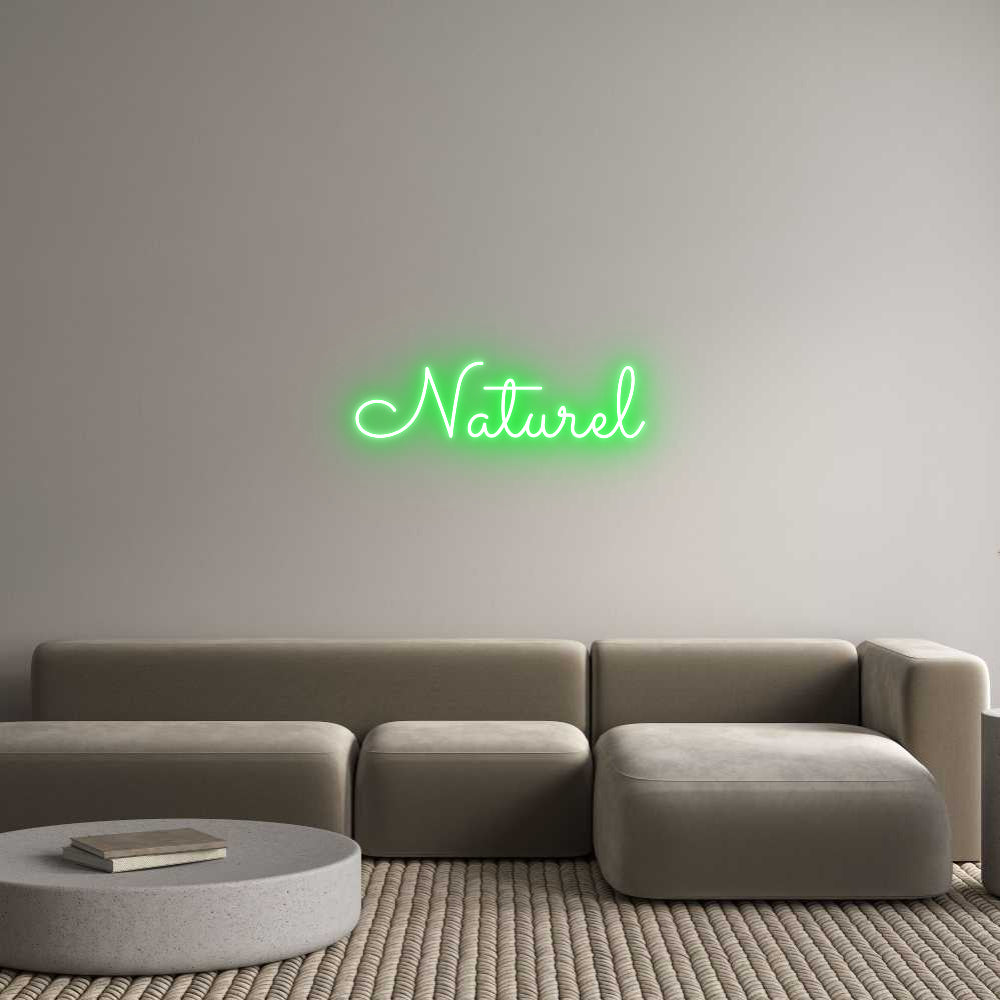 Custom Backlit Neon Sign Online Editor Naturel