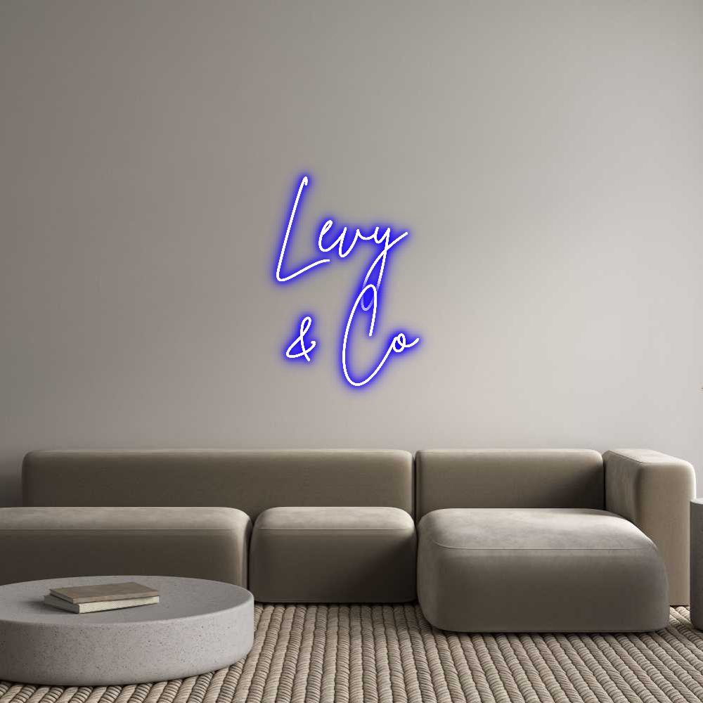 Custom Neon Sign Online Editor Levy 
& Co