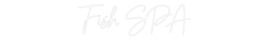 Custom Neon Sign Online Editor Fish SPA