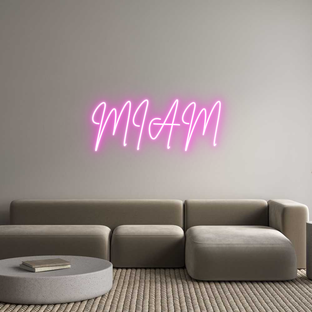 Custom Neon Sign Online Editor MIAM