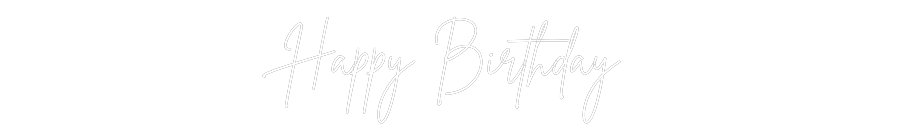 Custom Neon Sign Online Editor Happy Birthday