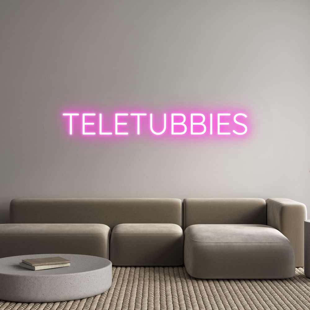 Custom Neon Sign Online Editor TELETUBBIES