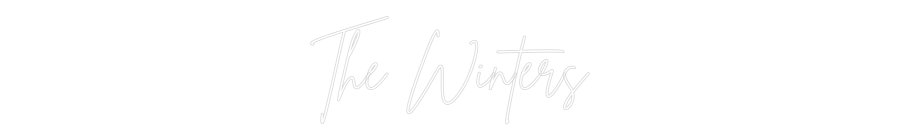 Custom Neon Sign Online Editor The Winters