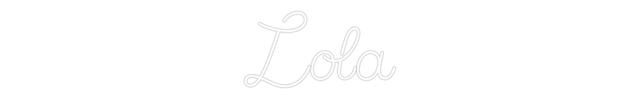 Custom Neon Sign Online Editor Lola