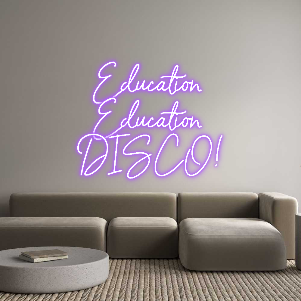 Custom Neon Sign Online Editor Education 
E...