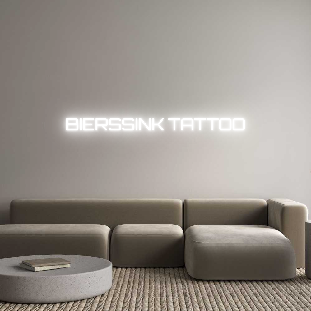 Custom Neon Sign Online Editor BIERSSINK TAT...