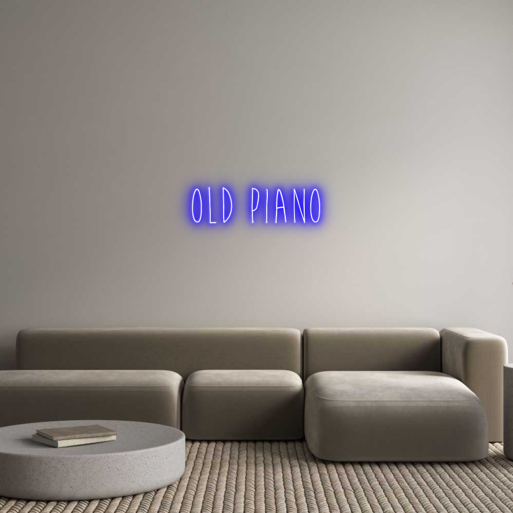 Custom Neon Sign Online Editor OLD PIANO