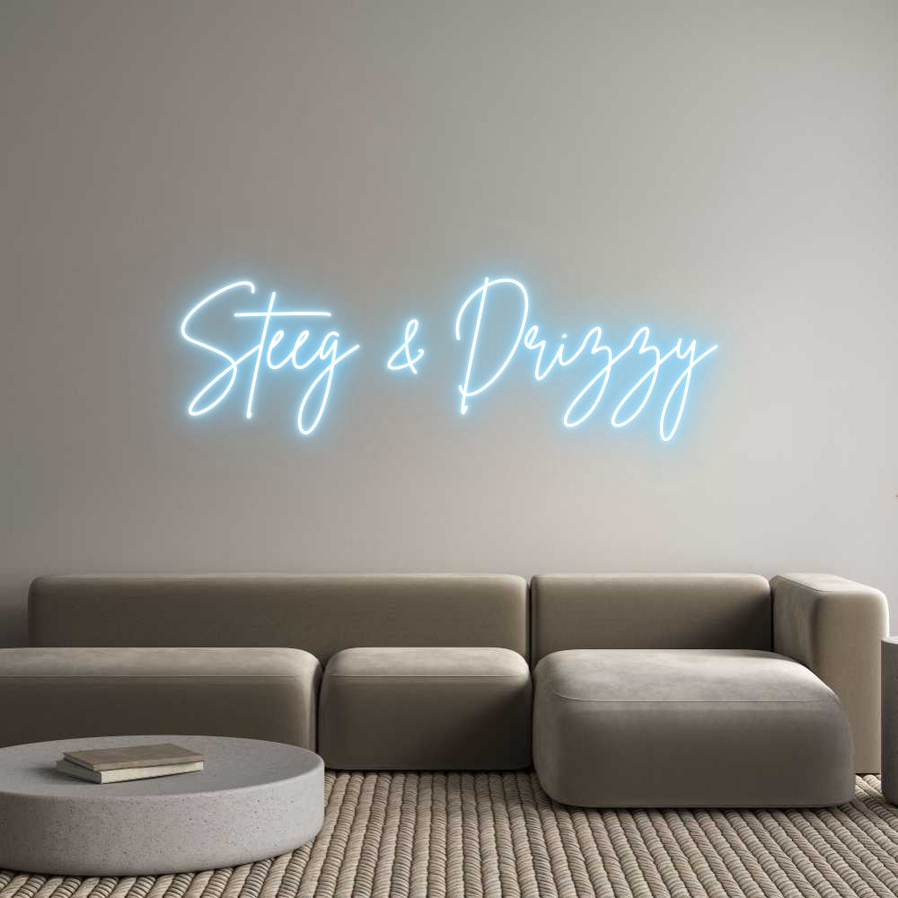 Custom Neon Sign Online Editor Steeg & Drizzy