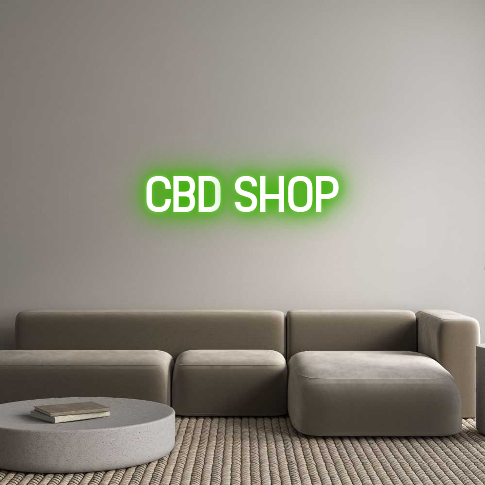 Editor online di insegne al neon personalizzate CBD SHOP