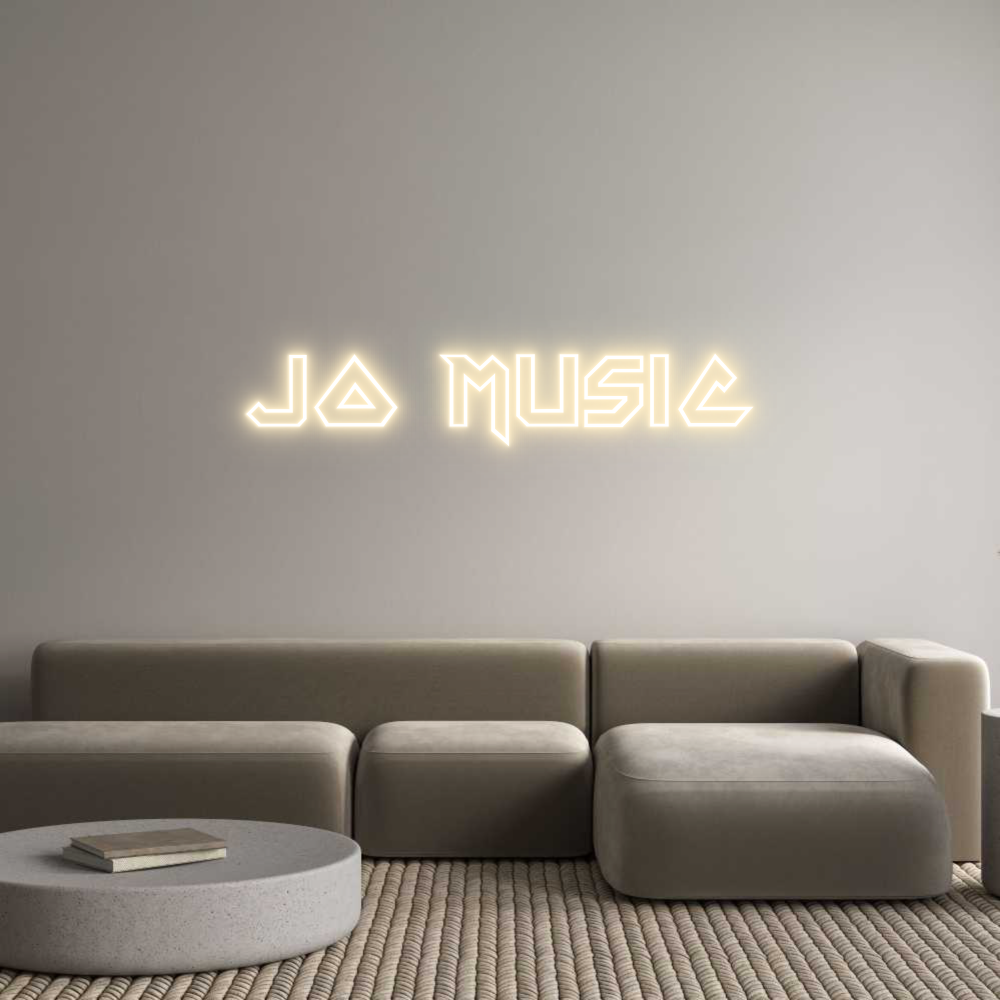 Custom Neon Sign Online Editor Jo Music