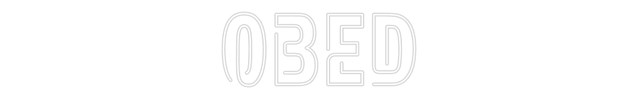 Custom Neon Sign Online Editor Obed